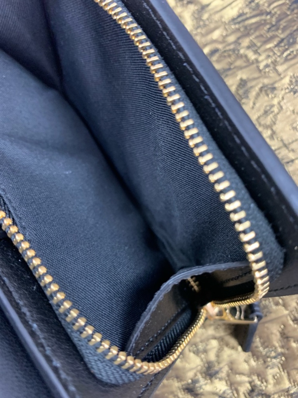 Coach Men's Brown and Black Signature Card Holder Wallet with Gold Logo - Picture 6 of 8